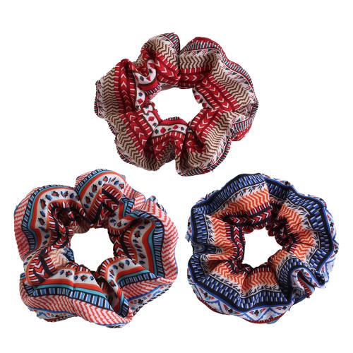 Hair Scrunchies Cloth with Rubber Band handmade for woman Sold By PC