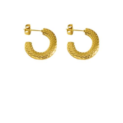 Pendientes de Acero Inoxidable, acero inoxidable 304, 18K chapado en oro, Joyería & para mujer, Vendido por Par