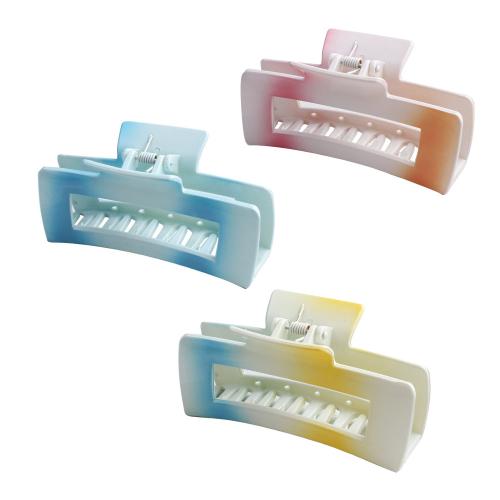 Hair Claw Clips Resin handmade gradient color & for woman & hollow Sold By PC