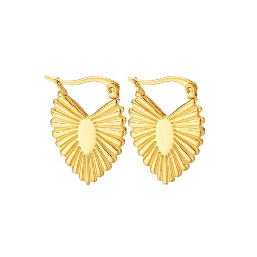 Cruach dhosmálta Lever Back Earring, 304 Cruach dhosmálta, 18K ór plátáilte, jewelry faisin & do bhean, Díolta De réir Péire