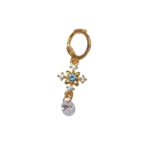 Cúbicos Circonia Pendiente Latón Micro pavimenta, metal, chapado, micro arcilla de zirconia cúbica & para mujer, más colores para la opción, 30mm, Vendido por UD