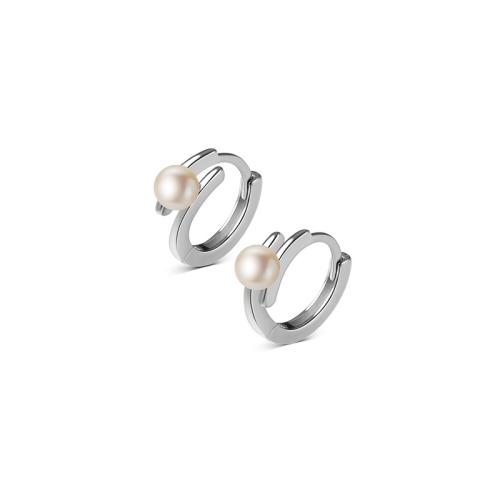 alvaris díszgomb Auskarai, Žalvarinis, su Shell Pearl, padengtą, moters, daugiau spalvų pasirinkimas, 5x12mm, Pardavė Pora