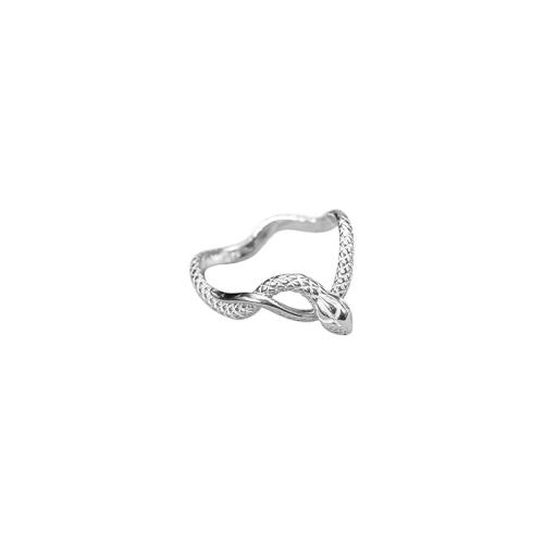 Brass Finger Ring Snake plated for woman Sold By PC