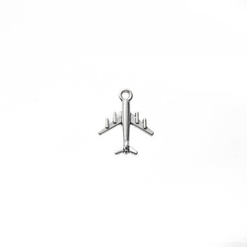 Køretøj Shaped Zinc Alloy Pendler, Airplane, forgyldt, du kan DIY, 17x4x21mm, 1000/G, Solgt af G