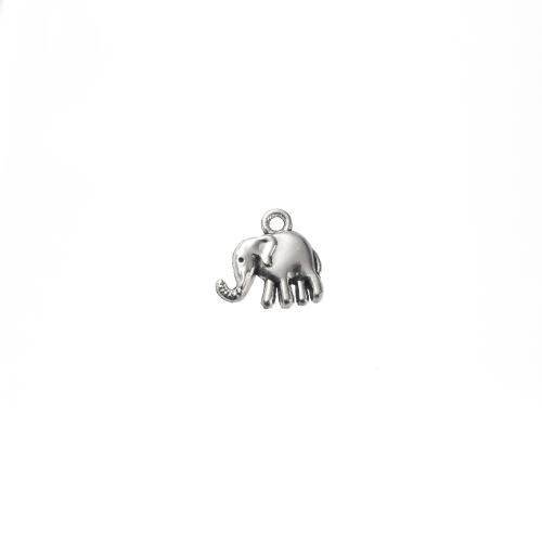 Zinc Alloy Animal Pendler, Elephant, forgyldt, du kan DIY, 14x4x14mm, 1000/G, Solgt af G