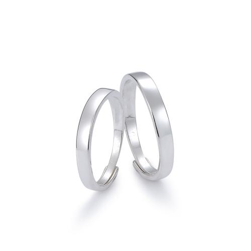 Argent sterling 925 Couple Anneau, unisexe & styles différents pour le choix, Taille:6-9, Vendu par PC