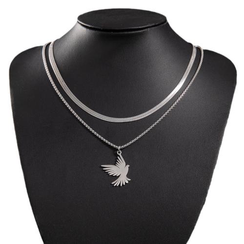 Stainless Steel Jewelry Necklace 304 Stainless Steel Eagle fashion jewelry & Unisex Sold By PC