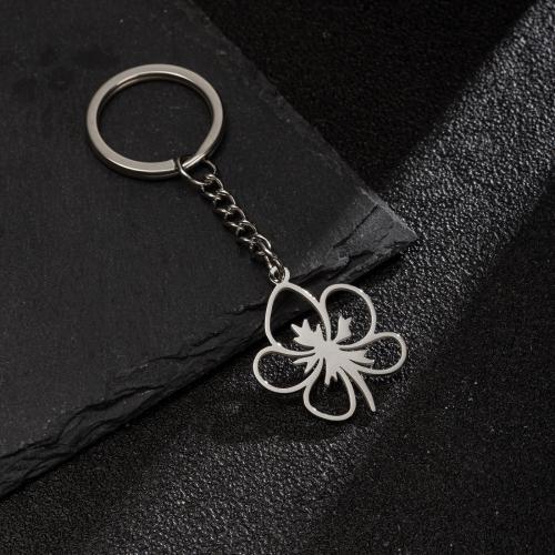 Stainless Steel Key Clasp 304 Stainless Steel Flower for woman Sold By PC