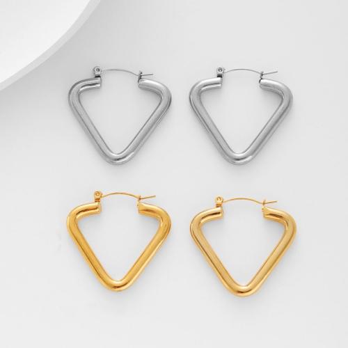 Stainless Steel Lever Terug Earring, 304 roestvrij staal, mode sieraden & voor vrouw, meer kleuren voor de keuze, 33x33mm, Verkocht door pair