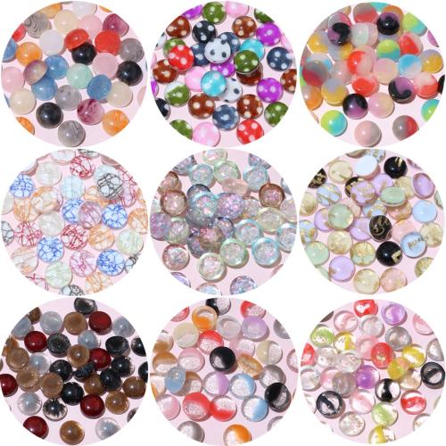 Moda Smola cabochons, možete DIY & mješovit, više boja za izbor, 10mm, Približno 100računala/Torba, Prodano By Torba