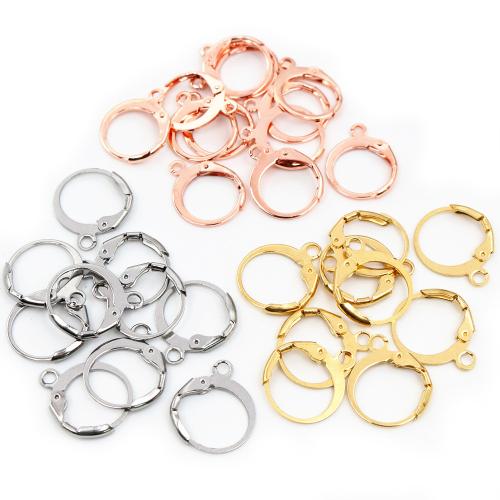 Stainless Steel Hoop Earring Component 304 Stainless Steel Vacuum Ion Plating DIY Approx Sold By Bag