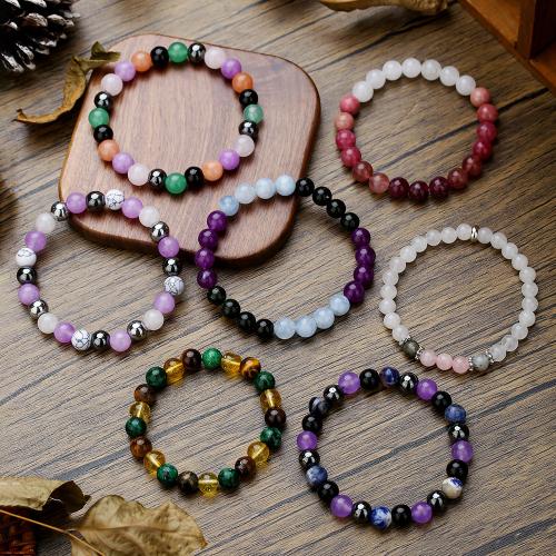 Gemstone Bracelets with Elastic Thread Unisex Sold By PC