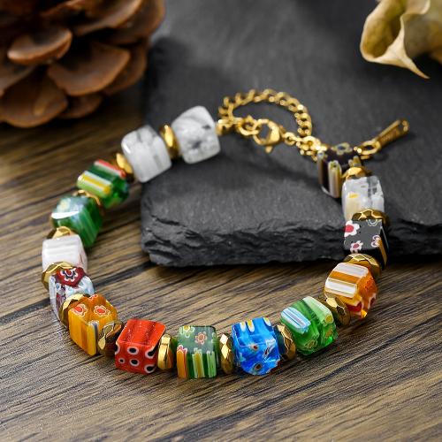 Lampwork Bracelets for woman multi-colored Sold By PC