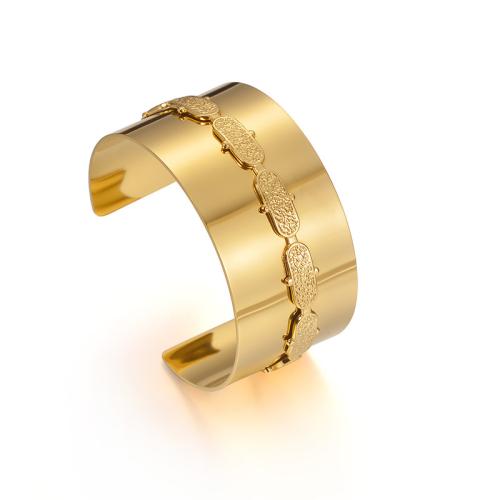 Nerūdijančio plieno Bangle, 304 Nerūdijantis plienas, 18K paauksuotas, Bižuterijos & unisex, Pardavė PC