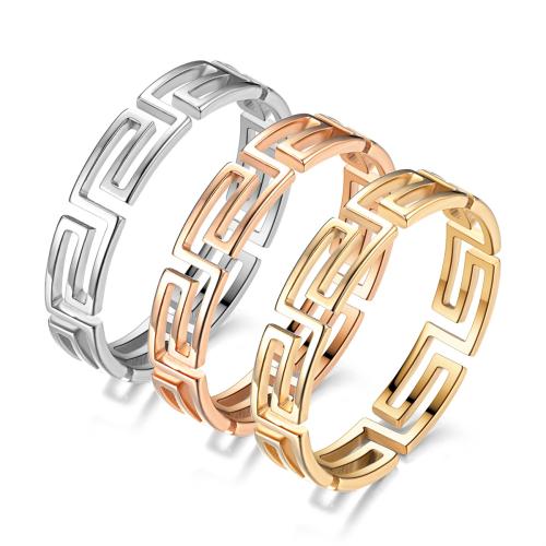 Stainless Steel Finger Ring 304 Stainless Steel plated & for woman & hollow Sold By PC