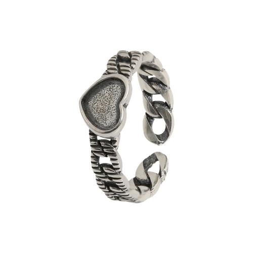 Prás Finger Ring, Croí, plátáilte, do bhean, dath bunaidh, Díolta De réir PC