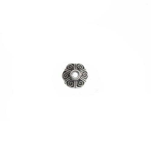 Zink Alloy Bead Cap, Blomma, antik silver pläterad, DIY, 9x9x4mm, 1000/G, Säljs av G