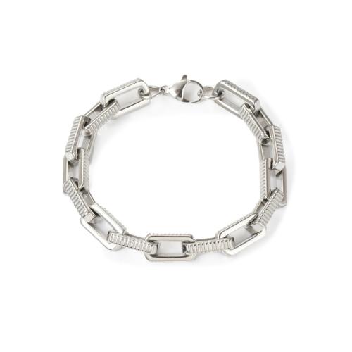 Stainless Steel Jewelry Bracelet 304 Stainless Steel polished fashion jewelry & Unisex original color Sold By PC