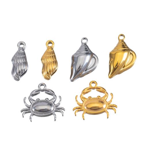 Stainless Steel Pendants 304 Stainless Steel plated DIY Sold By Bag