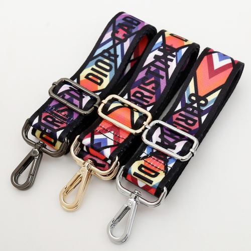 Zinc Alloy Bag Straps with Polyester and Cotton Adjustable & DIY Width 3.8cm length 80-140cm Sold By PC