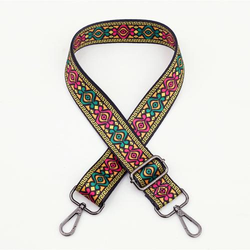 liga de zinco Alças de saco, with Poliéster, Ajustável & DIY & Varios pares a sua escolha, Mais cores pare escolha, Width 3.8cm, length 80-140cm, vendido por PC