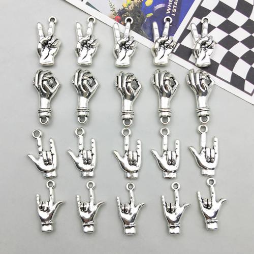 Zinc Alloy Hand Pendants plated DIY Sold By Bag