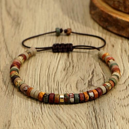 Gemstone Bracelets with Knot Cord Adjustable & fashion jewelry & Unisex Length Approx 28 cm Sold By PC