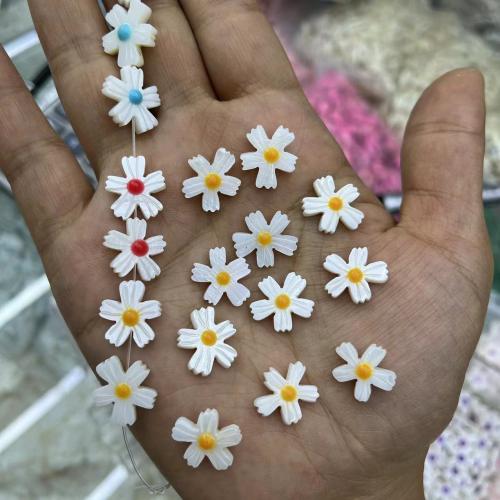 Natural Freshwater Shell Beads Flower DIY & enamel Sold By Bag