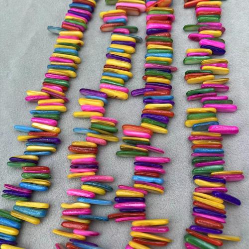 Naturlig Freshwater Shell Perler, du kan DIY, flere farver til valg, about:15-22mm, Ca. 140pc'er/Strand, Solgt af Strand