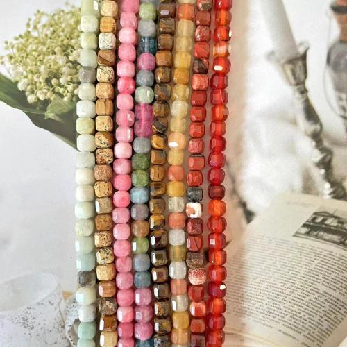 Gemstone šperky Korálky, Přírodní kámen, DIY & různé materiály pro výběr, více barev na výběr, 6mm, Prodáno za Cca 38 cm Strand