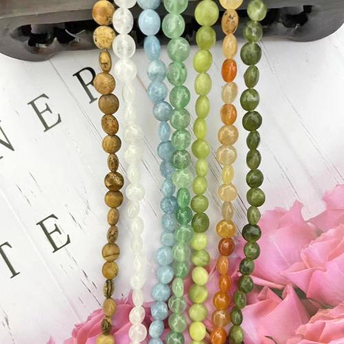 Gemstone šperky Korálky, Přírodní kámen, DIY & různé materiály pro výběr, více barev na výběr, 6mm, Cca 62PC/Strand, Prodáno By Strand