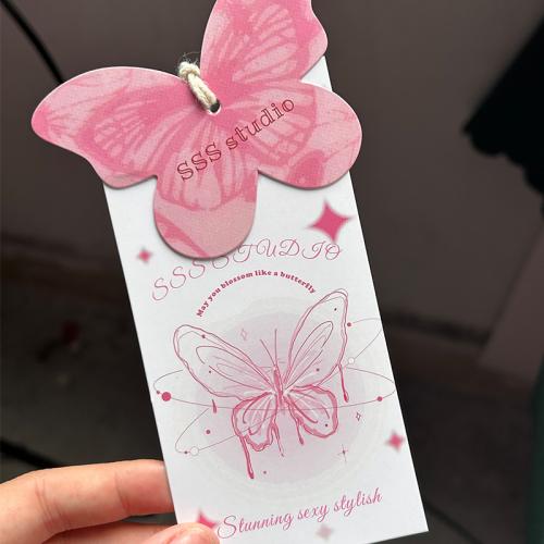 Copper Printing Paper Clothing Tag DIY pink Sold By Lot