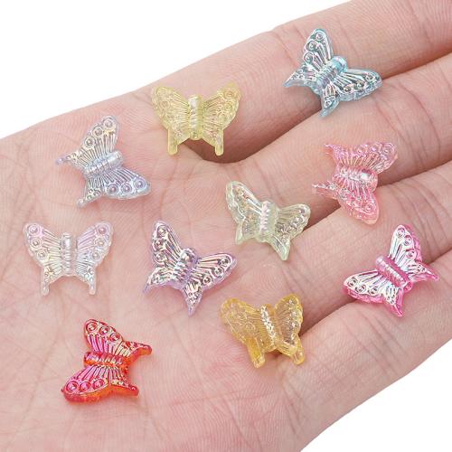 Acryl Schmuck Perlen, Schmetterling, DIY, keine, 15x13mm, Bohrung:ca. 1.5mm, 20PCs/Tasche, verkauft von Tasche