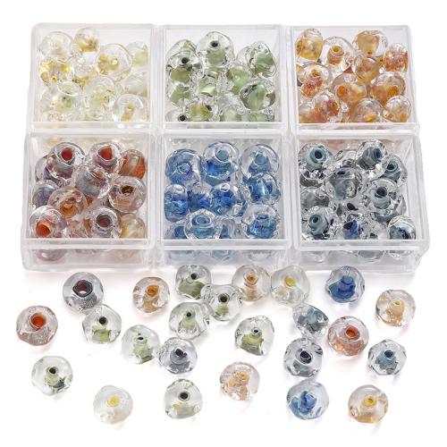 Handgewickelte Perlen, Lampwork, DIY, keine, 12x7mm, Bohrung:ca. 1.5mm, verkauft von PC