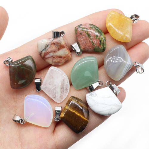 Gemstone Pendants Jewelry Natural Stone DIY Sold By PC