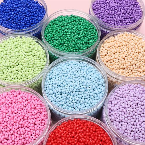 Volltonfarbe Acryl Perlen, DIY, keine, 4x6mm, Bohrung:ca. 1mm, ca. 105PCs/Tasche, verkauft von Tasche