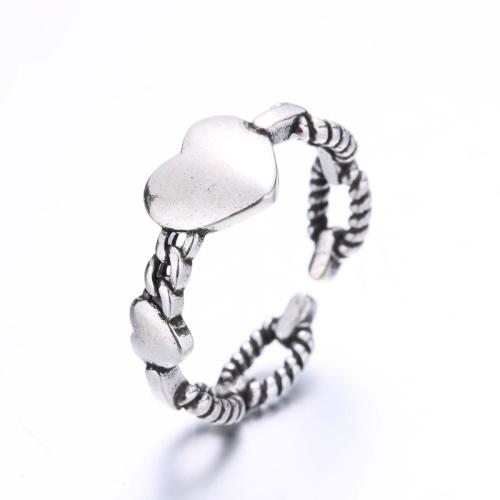 Brass Finger Ring Heart plated for woman original color Sold By PC