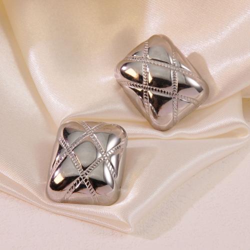 Stainless Steel Stud Earrings 304 Stainless Steel fashion jewelry & for woman Sold By Pair