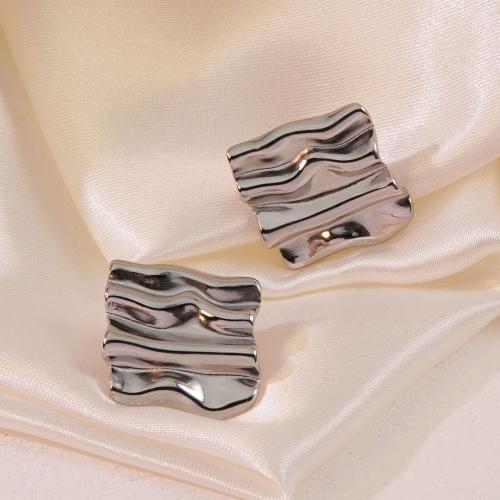 Stainless Steel Stud Earrings 304 Stainless Steel fashion jewelry & for woman Sold By Pair