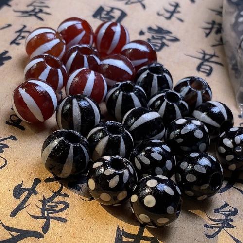 Agate Beads Round anoint DIY Sold By PC