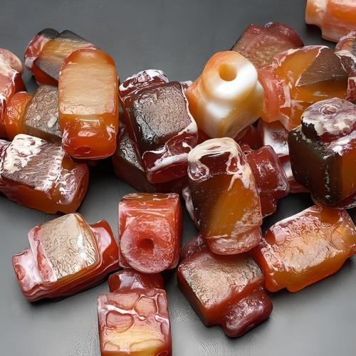 Naturlig röd agat pärlor, Red Agate, Smörja, DIY, 12x12x18mm, Säljs av PC