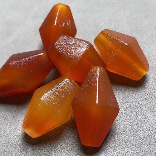 Naturlig röd agat pärlor, Red Agate, Geometriskt mönster, DIY, 11x20mm, Säljs av PC