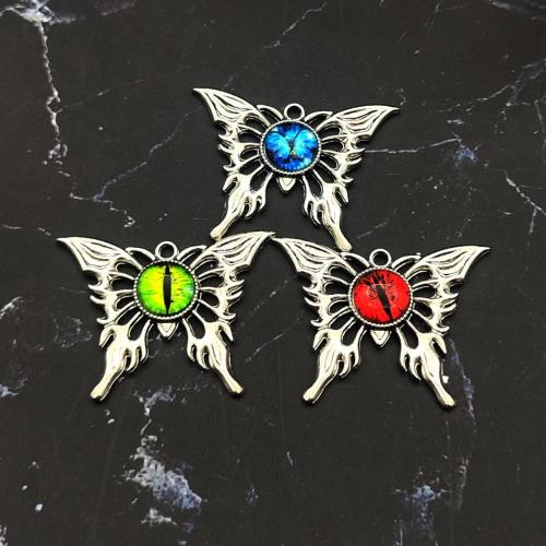 Zinc Alloy Enamel Pendants with Resin Butterfly plated DIY Sold By PC