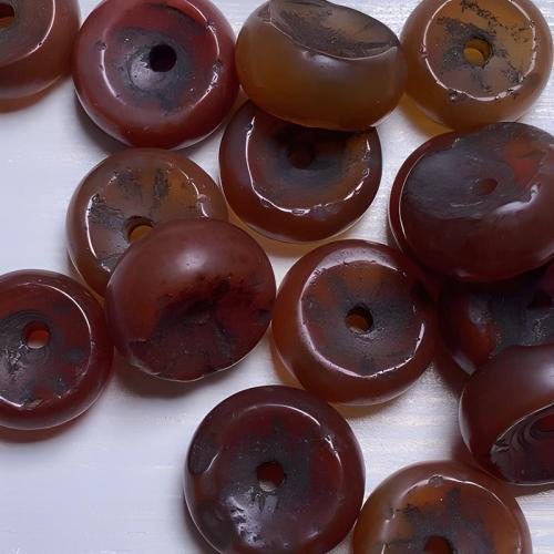 Naturlig röd agat pärlor, Red Agate, Abacus, Smörja, DIY, 8x15mm, Säljs av PC