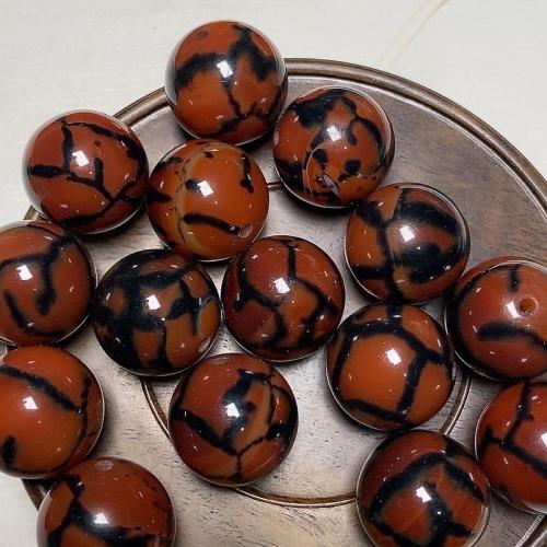 Natural Dragon Veins Agate Beads Round DIY 20mm Sold By PC