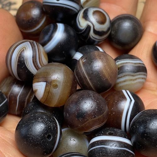 Agate Beads Round anoint DIY 14mm Sold By PC