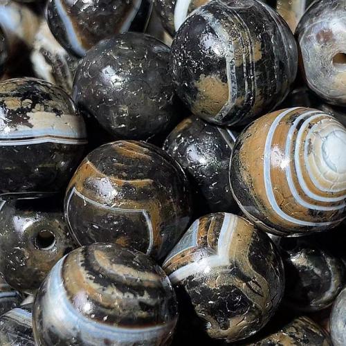 Agate Beads Round printing DIY 19.50mm Sold By PC