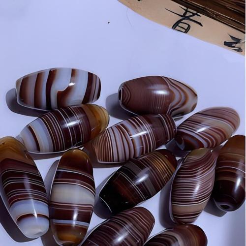 Perline in agata, agate, Ungere, DIY, 28x14mm, Venduto da PC