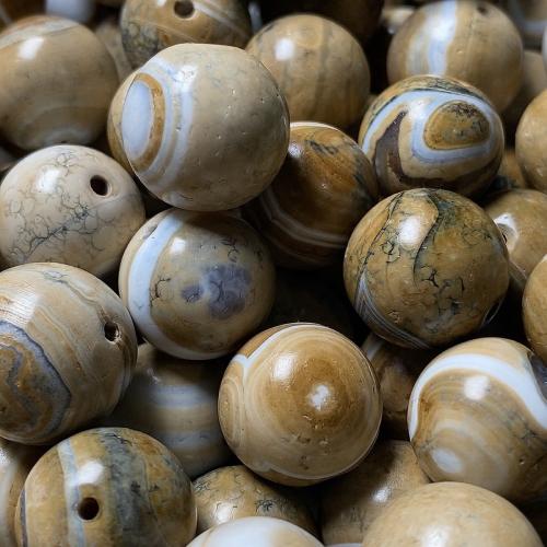 Agate Beads Round anoint DIY 17mm Sold By PC