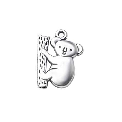 Zinc Alloy Animal Pendants Koala plated DIY Sold By Bag